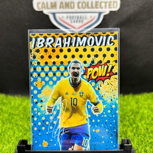 Zlatan Ibrahimović Schweden handbemalt Fussballfan Sammelkarte