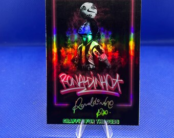 Ronaldinho Atlético Mineiro custom art fan football trading card