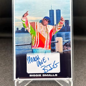 Notorious Big Biggie Smalls benutzerdefinierte Kunst Fan Sammelkarte