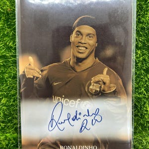 Carte à collectionner Ronaldinho Barcelone pour fan d'art