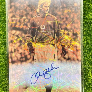 David Beckham Manchester United carta da collezione fan personalizzata