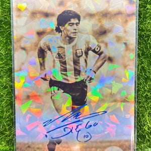 Diego Maradona Argentyna niestandardowa karta kolekcjonerska dla fanów sztuki