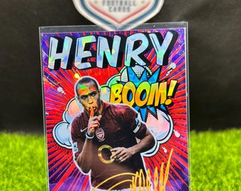 ティエリ・アンリ 直筆サイン入りカード 新品同様。 - Etsy 日本