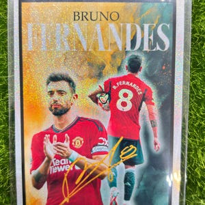 Bruno fernandes manchester united custom art fan trading card
