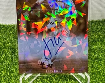 Carte à collectionner de fan de football Luis figo real madrid