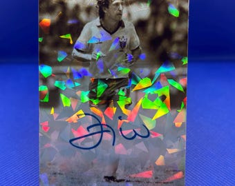 Zico brazil custom art football fan trading card