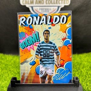 Cristiano ronaldo sporting cp custom art football fan trading card