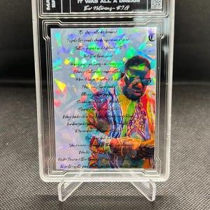 Berüchtigte Big Biggie Smalls benutzerdefinierte Kunst Fan Musik Rap Trading Card