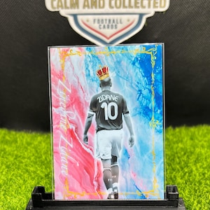 Zinedine Zidane Frankreich Custom Art Fussball Fan Sammelkarte