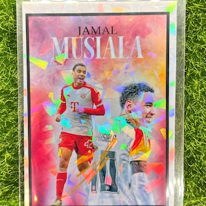 Jamal musiala bayern munich custom art fan trading card