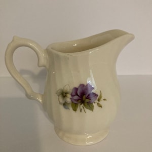 Vintage Crownford Pansy Creamer: Bridal Shower Tea Party Decor