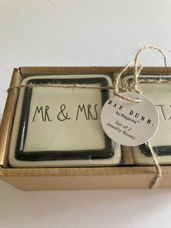 Buy Ray Dunn NEW IN BOX Set of Two Mr and Mrs Est 2021 Ray Dunn