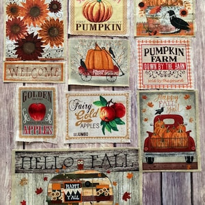 Leuke assortieuze herfst quilt motieven, herfst quilten knutselideeën, herfst quilt motieven, herfst tafel loper knutselideeën