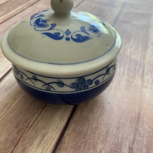 Vintage trinket bowl with LID, Made in Japan, Vintage Japan Trinket Bowl, Number 27