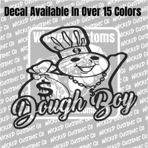 Dough Boy Vinyl Decal For Cars & Trucks