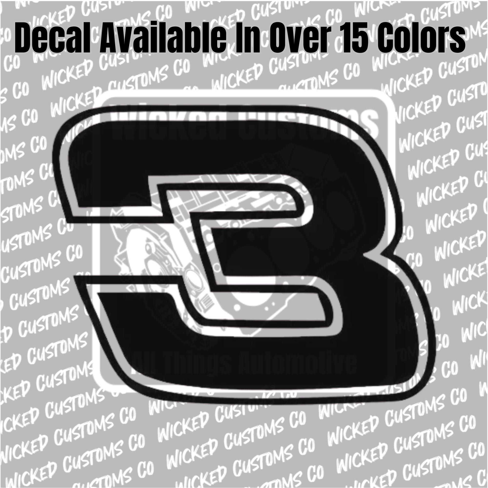 Number 3 Vinyl Decal For Cars & Trucks