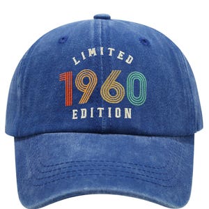 Personalized Year Embroidered Dad Hat: Vintage Washed Cotton, Birthday Gift