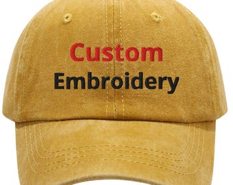Gorra de papá con logotipo personalizado: gorra de béisbol de algodón bordada o estampada, gorra personalizada lavada, gorra con logotipo empresarial, gorra de regalo para equipo.
