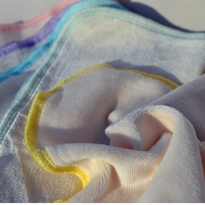 Organic Cotton and Bamboo Velour OBV Little Wipes 8x8 1-Ply  Great for Baby Wash Cloths · Handmade in the USA!