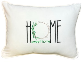 Embroidery "Home Sweet Home" Simple Embroidery for Aprons, T-Shirts, Pillows, Robes, Etc.