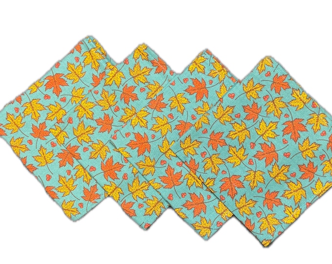 Fall Themed Thanksgiving Harvest Holiday Napkins - Set of 2 or 6 - Perfect for hosting, decorating, and making your home festive