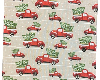 Christmas Truck Holiday Napkins - Set of 2 or 6 - Perfect for hosting, decorating, and making your home festive