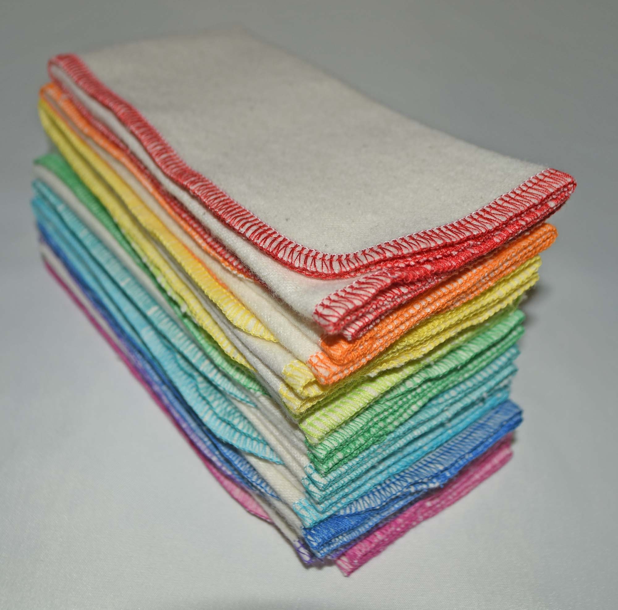 20 pack Flannel GOTS Certified Organic Cotton Paperless Towels.....Your