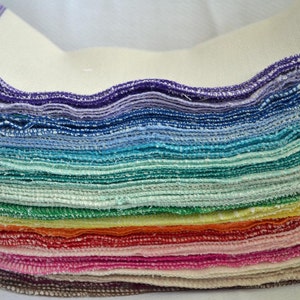 50 pack GOTS Certified Organic Cotton Cloth Wipes Little Wipes 8x8 1-Ply.....Your Choice of Edging Color