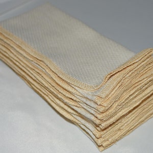 1-Ply Unbleached Birsdseye Cotton Paperless Towels Your choice of color edging image 8