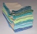 1 Ply Organic Cotton Paperless Towels - 11x12 inches Organic Birdseye Cotton - Your Choice of Edging Color and Quantity 