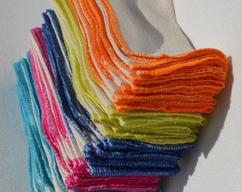 SECONDS.......2 Ply Paperless Towels set of 10 in Unbleached Cotton Birdseye Fabric