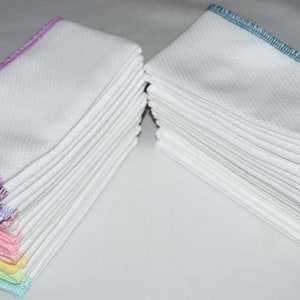 2 Ply White Cotton Birdseye Fabric-paperless Towels Your Choice of Pack ...
