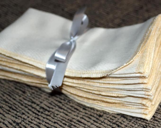 10 Pack Unbleached 11x12 sewn with matching thread · Handmade in the USA!