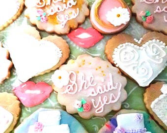 Wedding and Bridal Shower Cookies