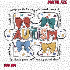 Autism Advocate Png, Special Education, Neurodiversity Png, Autism Awareness Coquette Png, Retro Autism Bow PNG, Autism Mama PNG