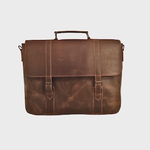 Leather laptop bag, shoulder bag tote ,women  and men leather laptop bag , messenger bag , leather hand bag, leather back to school bag
