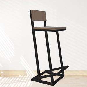 DIY Bar Stool | Metal project | PDF and cutting files