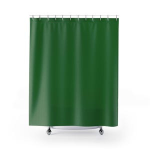 Forest Green Shower Curtain, Bathroom Decor, Nature Inspired Bath Curtain, Home Decor, Gift for Nature Lovers, Water Repellent Shower