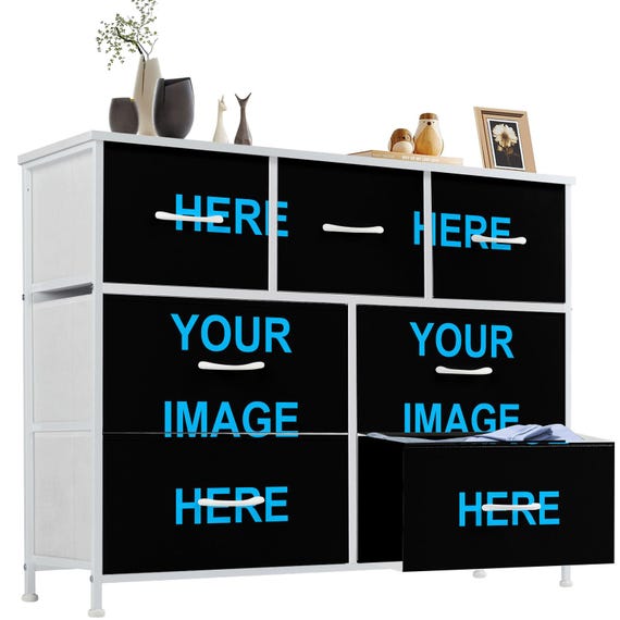 blue fabric dresser Manzanillo Slate Blue Dresser  Luna Furniture