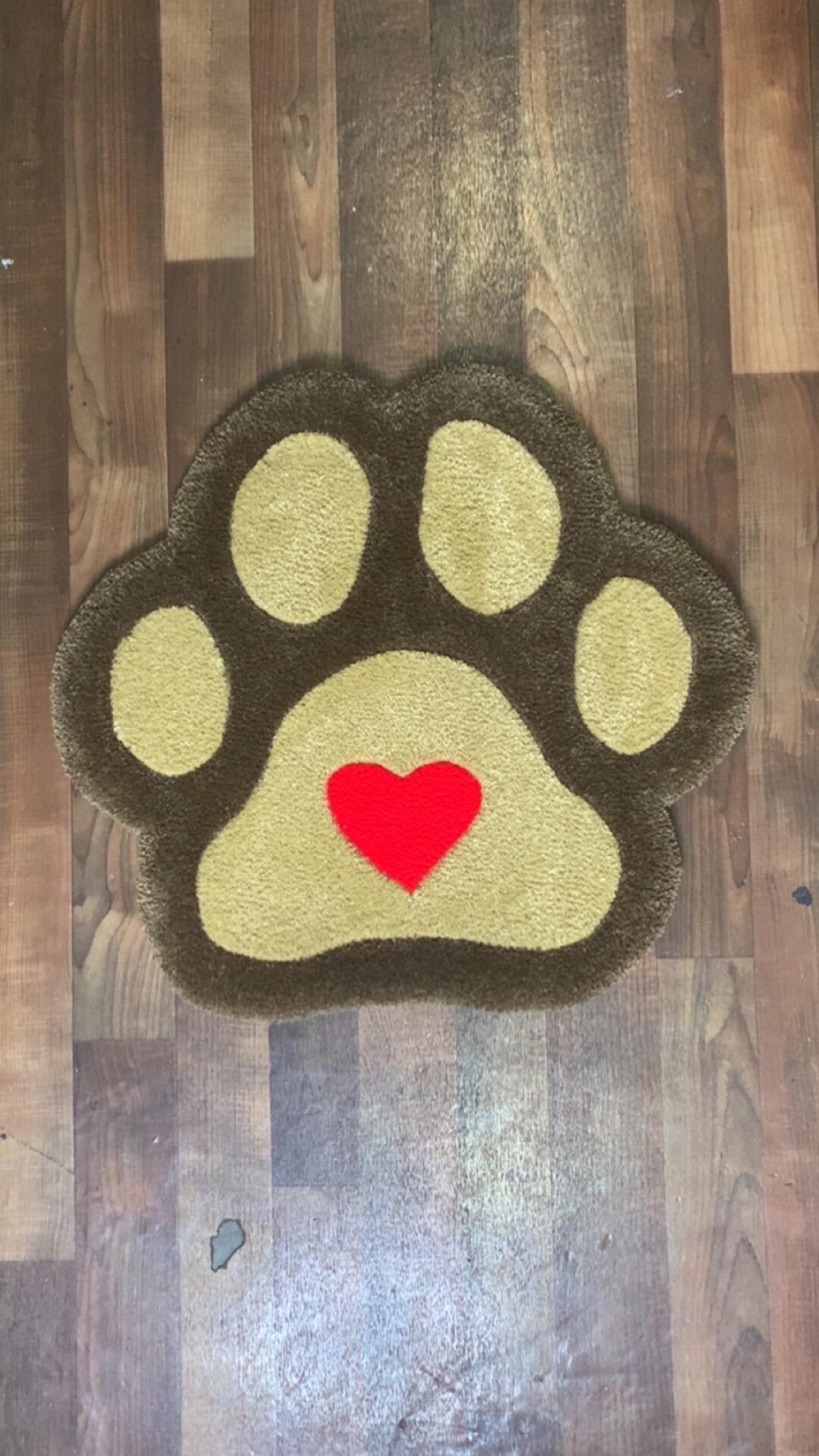 Paw Rug Pattern Dog Paw Custom Tufted Rug - Etsy