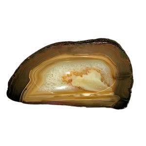 Polished Agate Crystal Stone Ashtray/Trinket Dish/Soap Dish/Jewelry Tray. Agate Crystal