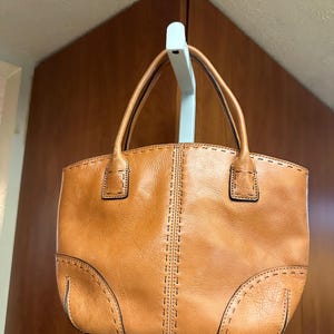 Fossil Tan Leather Shoulder Bag