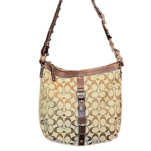 Coach Chelsea Khaki Signuature C Jacquard Crossbody F14446