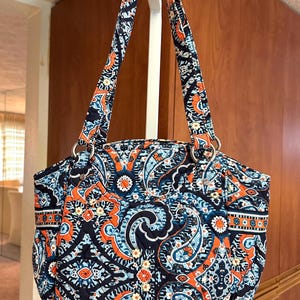 Vera Bradley Marrakesh Paisley Print Tote Shoulder Bag
