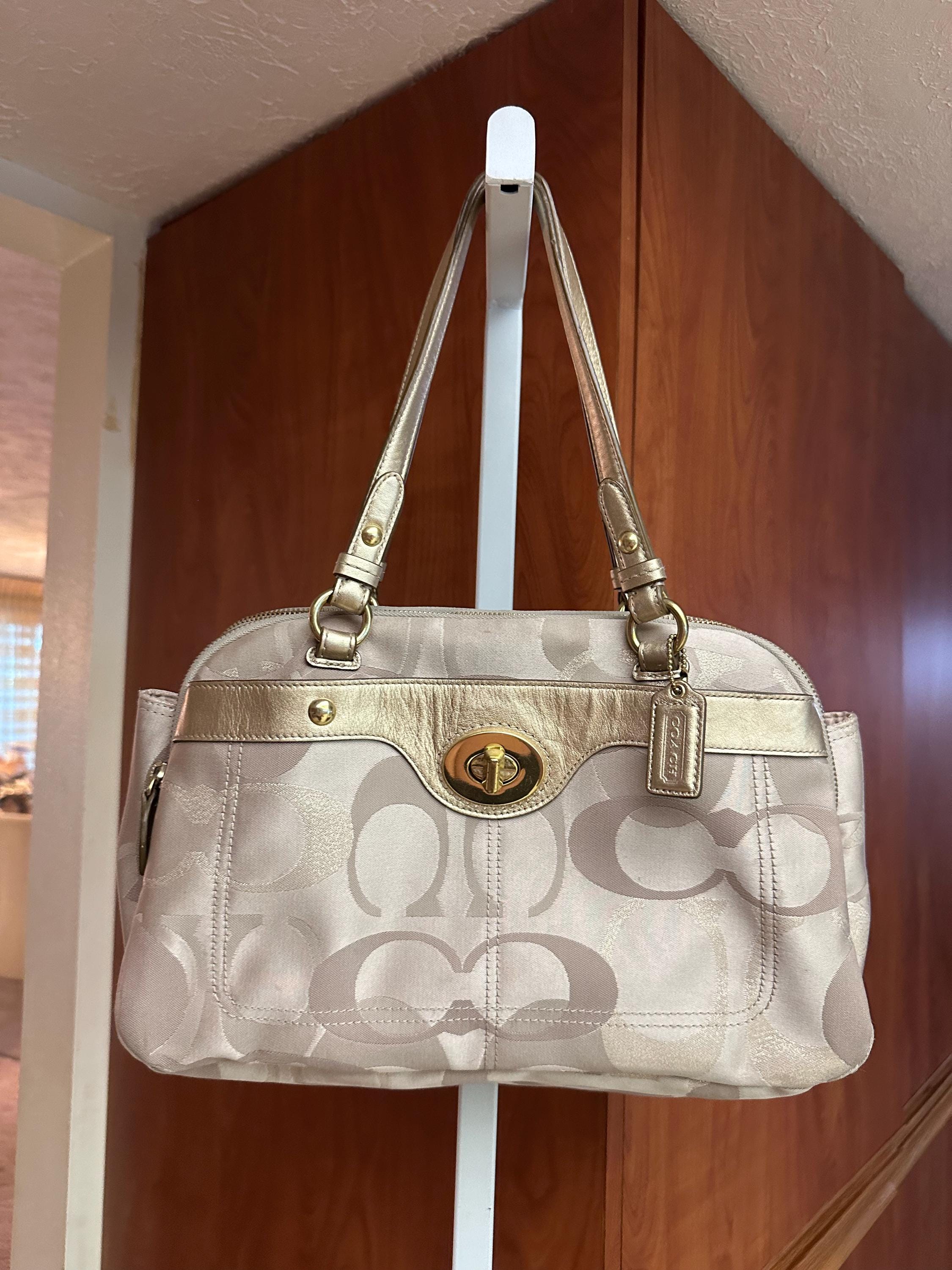 Coach Optic Signature Kisslock Party Bag Coach Optic Signature