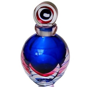 Flacone di profumo ricaricabile in cristallo vintage Fifth Avenue con tappo in cristallo, flacone di profumo in cristallo di vetro