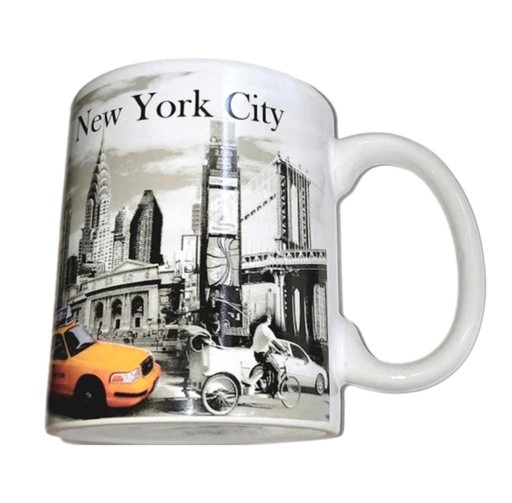 Mug New York City Taxi - Impression Par Sublimation, Qualité Grade A, Modèle TX-01