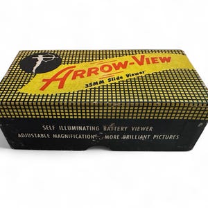 Vintage Arrow-View 35mm Slide Viewer Self-Illuminating Battery Viewer