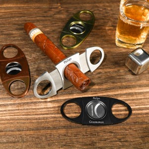 Cortadores de puros personalizados, cajas de viaje para puros grabadas, cajas de puros personalizadas, regalos para el día del padre, regalos para hombres, regalos para padrinos, regalos para esposos