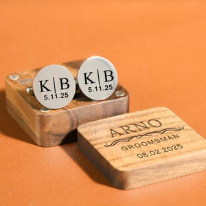 Groomsmen Cufflinks Set, Groomsmen Gifts, Personalized Gifts for Men, Best Man Proposal, Custom  for Wedding, Groomsman Proposal